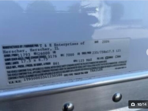 2004 T&E 34' Aluminum Stacker Tag, Loaded, Power Awning, Long Lift, A/C - Image 5